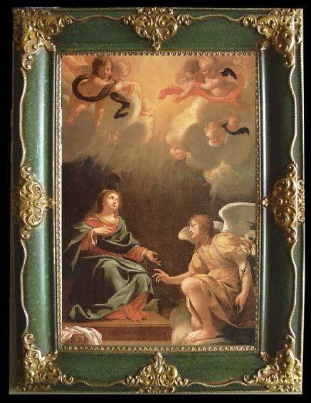 framed  Simon Vouet The Anunciacion, Ta119-4